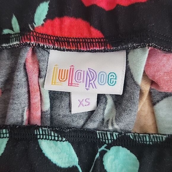 LulaRoe floral print a-line midi skirt Women's Size XS - Picture 7 of 10